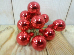 Kerstballetjes rood glas