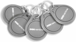 Visiodoor - Set van 5 RFID-badges - Inclusief sleutelhanger - 125 kHz (5 stuks)