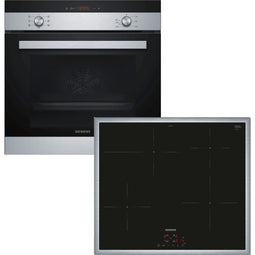 SIEMENS EQ113IA1ZM - Inbouw oven + kookplaat - 5 verwarmingsmethoden - Roestvrij staal