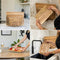 Deleca Snijplankenset - Set van 3 Snijplanken (40x30 / 33x24 / 26x18 cm) - Acacia Hout - Incl. Houder (3 stuks)