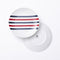 Serviesset Beverly Hills Polo Club Blauw Rood Porselein Strepen 12 Onderdelen