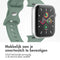 imoshion Siliconen⁺ bandje - Geschikt voor Apple Watch 1, 2, 3, 4, 5, 6, 7, 8, 9, 10, SE, Ultra (2) - 44/45/46/49 mm - Groen - M/L