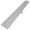 vidaXL - Doucheafvoer - rechthoekig - golf - 1030x140 - mm - roestvrij - staal
