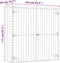 vidaXL - Tuinschuur - 163x50x171 - cm - geïmpregneerd - grenenhout