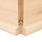 vidaXL - Wastafelblad - 220x60x(2-4) - cm - onbehandeld - massief - hout