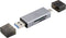 Renkforce RF-PCR-400 Externe geheugenkaartlezer USB-A, USB-C microSD, SD Space grijs