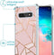 iMoshion Hoesje Geschikt voor Samsung Galaxy S10 Hoesje Met Koord - iMoshion Design Hoesje met Koord - Goud / Roze / Pink Graphic
