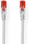 Nedis CAT6 Netwerkkabel - RJ45 Male - RJ45 Male - U/UTP - 1.50 m - Rond - PVC - Wit - Polybag