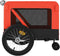 vidaXL - Hondenfietstrailer - oxford - stof - en - ijzer - oranje - en - zwart