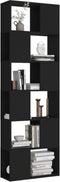 vidaXL - Boekenkast/kamerscherm - 60x24x186 - cm - bewerkt - hout - zwart
