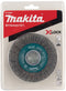 Makita D-73427 - Rondborstel 115mm - Geplooide staaldraad 0.3mm - X-LOCK aansluiting
