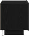 vidaXL - Nachtkastje - met - LED-verlichting - Zwart - Eiken - 70x36x40.5 - cm