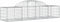 vidaXL - Schanskorven - 7 - st - gewelfd - 200x50x40/60 - cm - gegalvaniseerd - ijzer