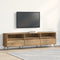 vidaXL - TV-meubel - Artisan - Eiken - 150x30x44,5 - cm - Bewerkt - Hout