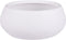 Mica Decorations Bloempot - schaal - mat wit - keramiek - 26 x 12 cm - plantenpotten binnen