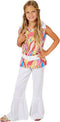 dressforfun - Meisjeskostuum dancinggirl 140 (9-10y) - disco-flower-power kostuum - kleurrijk