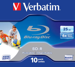 Verbatim 43713 - Blu-ray BD-R - 25 GB - Bedrukbaar (10 stuks)
