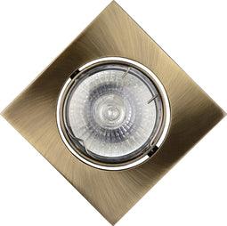 Lucide Focus - Inbouwspot - Dimbare GU10 halogeen - Brons - 8/8/10.5cm