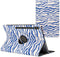 imoshion Tablet Hoes - Geschikt voor Samsung Galaxy Tab S9 11.0 inch Ultra / Galaxy Tab S10 Ultra - 360° Draaibare Design Bookcase 3 inkepingen - White Blue Stripes