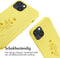 iMoshion Hoesje Geschikt voor iPhone 14 Hoesje Met Koord - iMoshion Siliconen design hoesje met koord - Geel / Flower Yellow