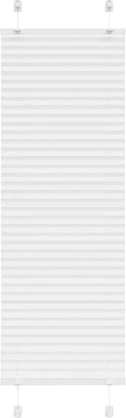 vidaXL - Plissé - rolgordijn - 40x100 - cm - stofbreedte - 39,4 - cm - polyester - wit
