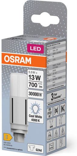 OSRAM DULUX LED lamp D13 VT EM, 5,5W, 700lm, 4000K