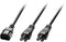 Lindy 30370 - Stroom Y-kabel - 1x C14 naar 2x C5 - 2.50 m Zwart