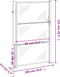 vidaXL - Tuinpoort - 100x125 - cm - roestvrij - staal