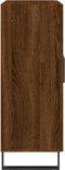 vidaXL - Dressoir - 69,5x34x90 - cm - bewerkt - hout - bruin - eikenkleur