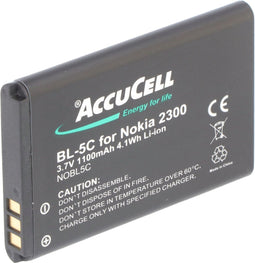 AccuCell-batterij geschikt voor Nokia 6230i, BL-5C, 1000mAh