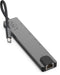 Linq LQ48010 - Pro Multiport Hub 8in1 USB-C - 4K/60Hz HDMI Gigabit Ethernet - Grijs