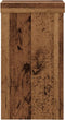 vidaXL - Plantenstandaards - 2 - st - 10x10x18 - cm - bewerkt - hout - oud - houtkleurig