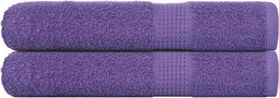 vidaXL - Saunahanddoeken - 2 - st - 80x200 - cm - 360 - g/m² - 100% - katoen - paars