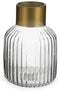 Vaas Transparant Gouden Glas 14,5 x 22 x 14,5 cm (6 Stuks)