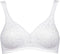 Triumph Elegant Cotton N - Beugelloze beha - Bloemmotief - Zwart - Maat C85