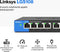 Linksys LGS108 - Netwerk Switch - 8x Gigabit Ethernet-poorten - Compacte metalen behuizing