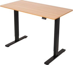 Infinity Goods Zit Sta Bureau - Elektrisch Verstelbaar - 120 x 60 CM - Bruin