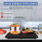 Royalty Line® DIP4000 Inductie Kookplaat Vrijstaand - 2 Platen - 1400W + 2000W - Ø25cm Inductiekookplaat - Elektrische Kookplaat 2 Pits2 Pits - Zwart