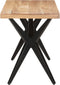 vidaXL - Eettafel - 120x60x76 - cm - massief - acaciahout