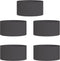 vidaXL - Tuinplanters - 5 - stuks - Zwart - 40x40x20 - cm - Staal