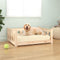 vidaXL - Hondenmand - 75,5x55,5x28 - cm - massief - grenenhout