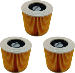 HEPA filter Set Geschikt Voor Kärcher WD1, WD2, WD3 & A Series - Luchtafvoer - 3 Stuks