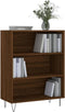 vidaXL - Boekenkast - 69,5x32,5x90 - cm - bewerkt - hout - bruin - eikenkleur
