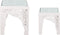 Bijzettafel set van 2 wit AMADPUR