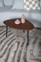 Veer Carpets Lima - Vloerkleed - Hoog-laag patroon - Bruin ø160 cm