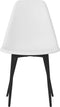 vidaXL - Eetkamerstoelen - 2 - st - PP - wit