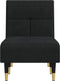 vidaXL - Chaise - longue - fluweel - zwart