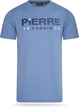 Pierre Cardin 1950 Logo Shirt - Heren T-shirt - 100% katoen - Blauw - Maat XL