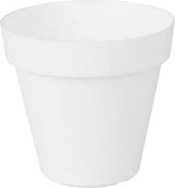 Buiten bloempot Capri rond 25x h21,3 cm Wit
