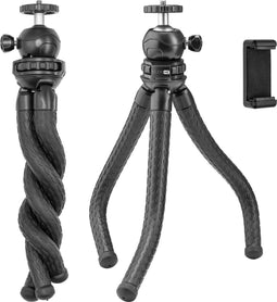Studio ME Octopus Telefoon Statief XL - Flexibel - 360° Draaibaar - Zwart